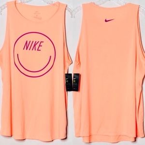 Nike Dri Fit Fitness Training Tank Top Sunset Glow